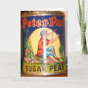 „Peter Pan Zuckererbsen“ Geburtstagskarte Karte