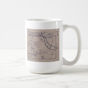 Peter Pans Karte von Kensington-Gärten Kaffeetasse