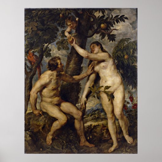 Peter Paul Rubens - Adam und Eve Poster (Vorne)