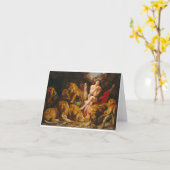Peter Paul Rubens - Daniel in the Lions Den Karte (Gelbe Blume)