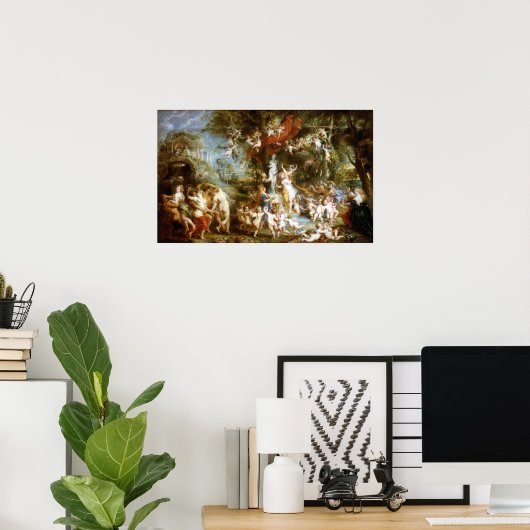 Peter Paul Rubens Das Fest der Venus Poster (Heimbüro)