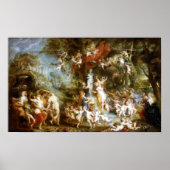 Peter Paul Rubens Das Fest der Venus Poster (Vorne)
