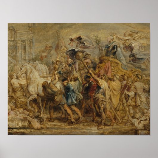 Peter Paul Rubens - Der Triumph von Henry IV Poster (Vorne)