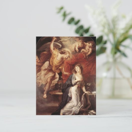 Peter Paul Rubens - Die Ankündigung Postkarte (Stehend Vorderseite)