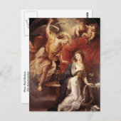 Peter Paul Rubens - Die Ankündigung Postkarte (Vorne/Hinten)