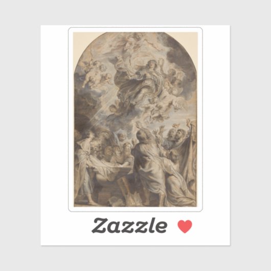 Peter Paul Rubens - Die Übernahme der Jungfrau Aufkleber (Blatt)