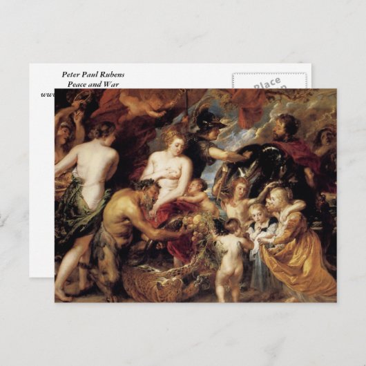 Peter Paul Rubens - Frieden und Krieg Postkarte (Vorne/Hinten)