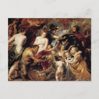 Peter Paul Rubens - Frieden und Krieg Postkarte