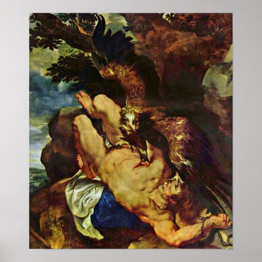 Peter Paul Rubens - gekettet Prometheus Poster (Vorne)