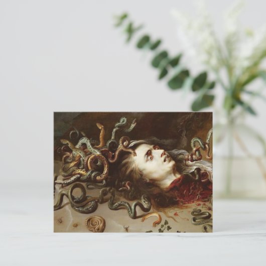 Peter Paul Rubens - Leiter von Medusa - Barock P Postkarte (Stehend Vorderseite)