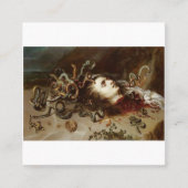 Peter Paul Rubens - Leiter von Medusa - Barock P Quadratische Visitenkarte (Vorderseite)