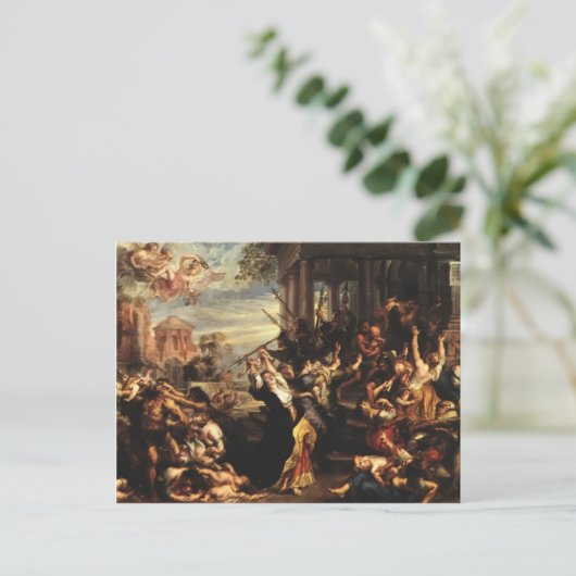 Peter Paul Rubens - Massaker an den Unschuldigen Postkarte (Stehend Vorderseite)