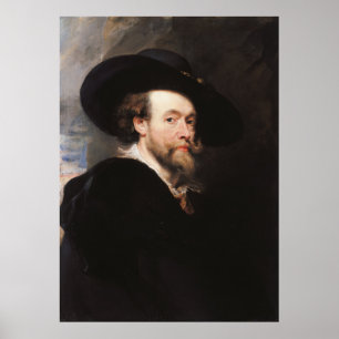 Peter Paul Rubens Portrait des Künstlers Poster