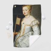 Peter Paul Rubens Portrait einer Lady Golfhandtuch (Insitu)