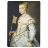 Peter Paul Rubens Portrait einer Lady Klemmbrett (Rückseite)