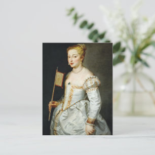 Peter Paul Rubens Portrait einer Lady Postkarte