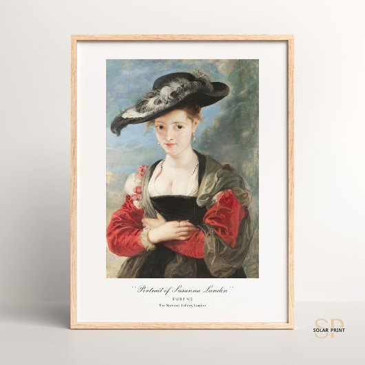 Peter Paul Rubens Portrait von Susanna Lunden Pain Poster