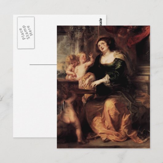 Peter Paul Rubens- St. Cecilia Postkarte (Vorne/Hinten)