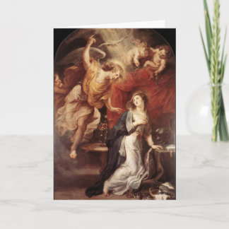 Peter Paul Rubens - The Annunciation Feiertagskarte