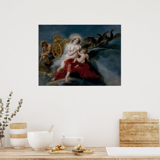 Peter Paul Rubens | Ursprung der Milchstraße Poster (Küche)
