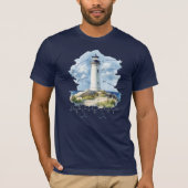 PETER Peptid, Lighthouse 1 w/custom text, dunkel T-Shirt (Vorderseite)