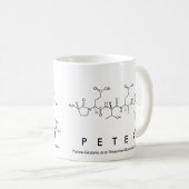 Peter-Peptidnamen-Tasse Kaffeetasse (VorderseiteRechts)