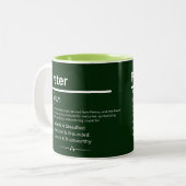 Peter Personalisierter Name Zweifarbige Tasse (Vorderseite Links)