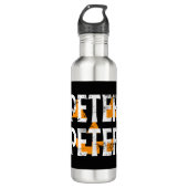 Peter Peter Fall Season Pumpkin Edelstahlflasche (Vorderseite)