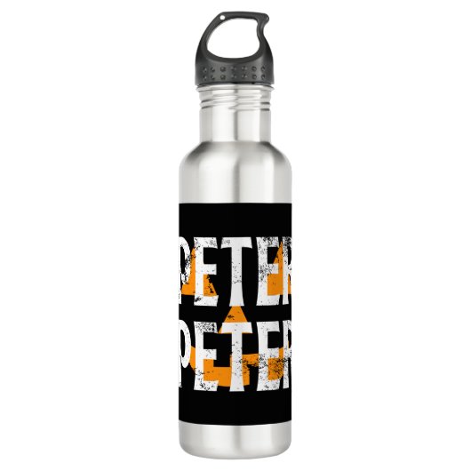 Peter Peter Fall Season Pumpkin Edelstahlflasche (Vorderseite)