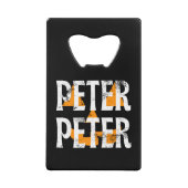 Peter Peter Fall Season Pumpkin Geldbeutel Flaschenöffner (Vorderseite)
