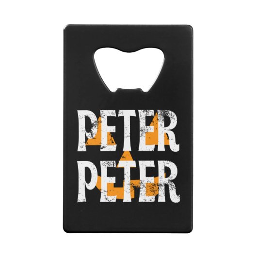 Peter Peter Fall Season Pumpkin Geldbeutel Flaschenöffner (Vorderseite)