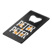 Peter Peter Fall Season Pumpkin Geldbeutel Flaschenöffner (Vorderseite Schrägansicht)