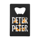 Peter Peter Fall Season Pumpkin Geldbeutel Flaschenöffner (Rückseite)