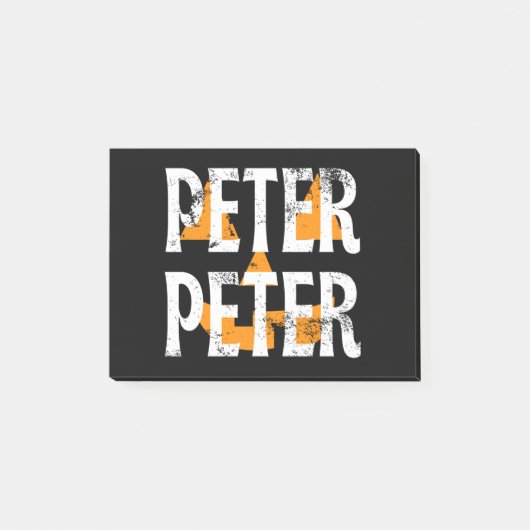 Peter Peter Fall Season Pumpkin Post-it Klebezettel (Vorderseite)