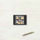 Peter Peter Fall Season Pumpkin Post-it Klebezettel (Auf Schreibtisch)