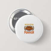 Peter Peter Kürbis Vintage Halloween-Shirt-Design Button (Vorne & Hinten)