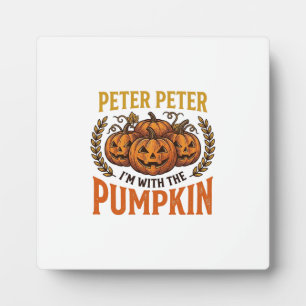 Peter Peter Kürbis Vintage Halloween-Shirt-Design Fotoplatte