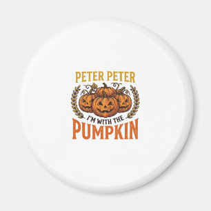 Peter Peter Kürbis Vintage Halloween-Shirt-Design Magnet