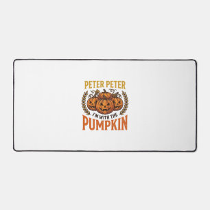 Peter Peter Kürbis Vintage Halloween-Shirt-Design Schreibtischunterlage
