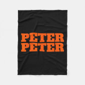 Peter Peter Pumpkin Eater Halloween Paare Costum Fleecedecke (Vorderseite)