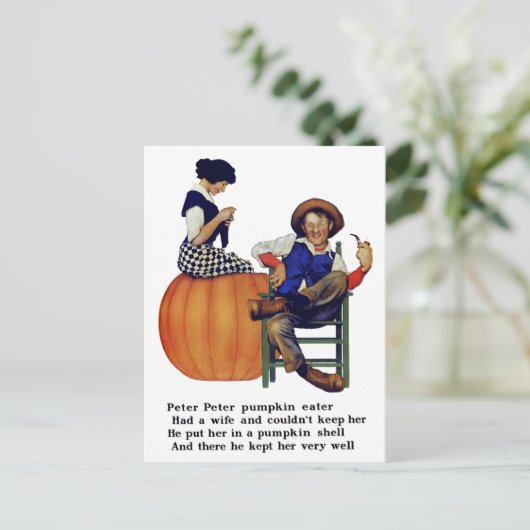 PETER PETER PUMPKIN EATER POSTKARTE (Stehend Vorderseite)