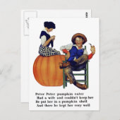 PETER PETER PUMPKIN EATER POSTKARTE (Vorne/Hinten)