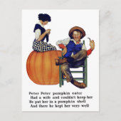 PETER PETER PUMPKIN EATER POSTKARTE (Vorderseite)