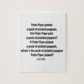 Peter Pfeifer ausgewählter Peck in Essig Puzzle (Vertikal)