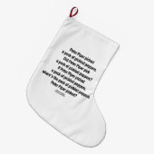 Peter Piper pickte Peck von gepflückten Paprikasch Großer Weihnachtsstrumpf (Vorderansicht (hängend))