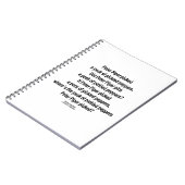 Peter Piper pickte Peck von gepflückten Paprikasch Notizblock (Linke Seite)