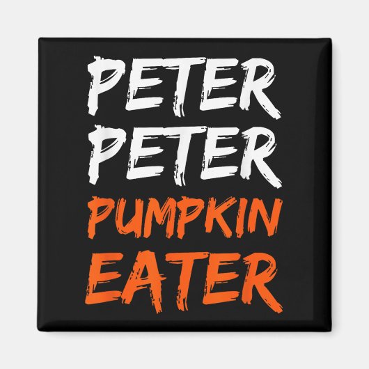 Peter Pumpkin Costume Eater Halloween Magnet (Vorne)