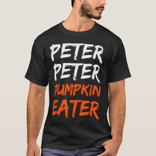Peter Pumpkin Costume Eater Halloween T-Shirt (Vorderseite)