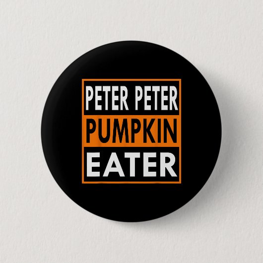 Peter Pumpkin Eater Costume für Paare - Match Button (Vorderseite)