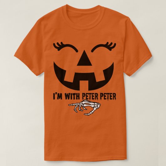Peter Pumpkin Eater Ehefrau Halloween Couple Costu T-Shirt (Design vorne)